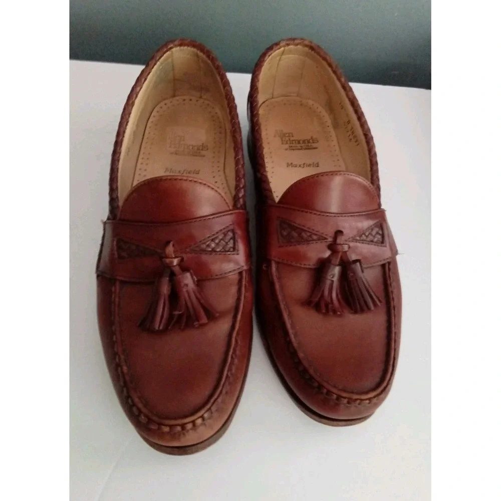 Allen Edmonds Maxfield Tassel Loafers Leather‎ Dress Shoes Brown Size 10